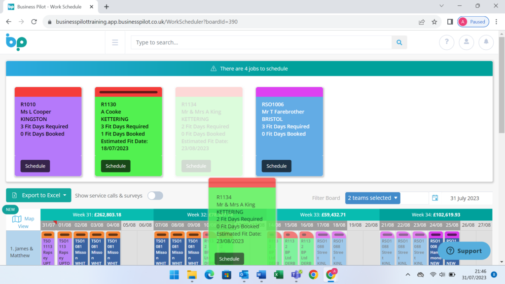 Interactive Scheduling - No1