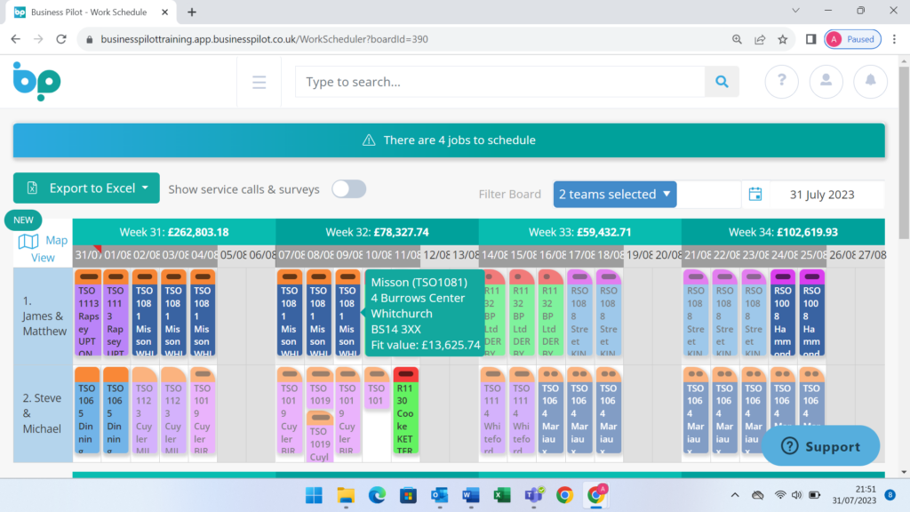 Interactive Scheduling - No2