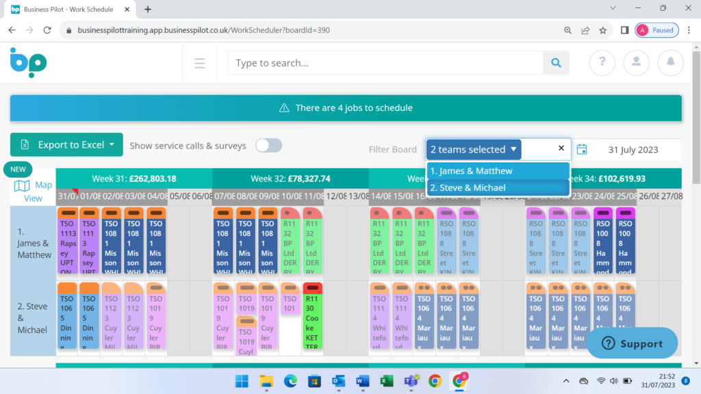 Interactive Scheduling - No4