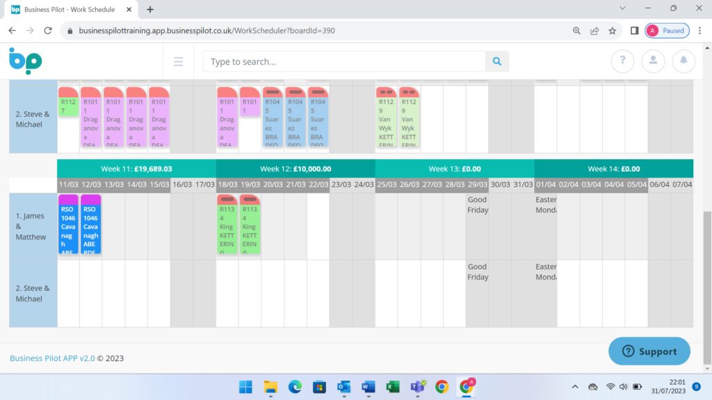 Interactive Scheduling - No6 (opt2)