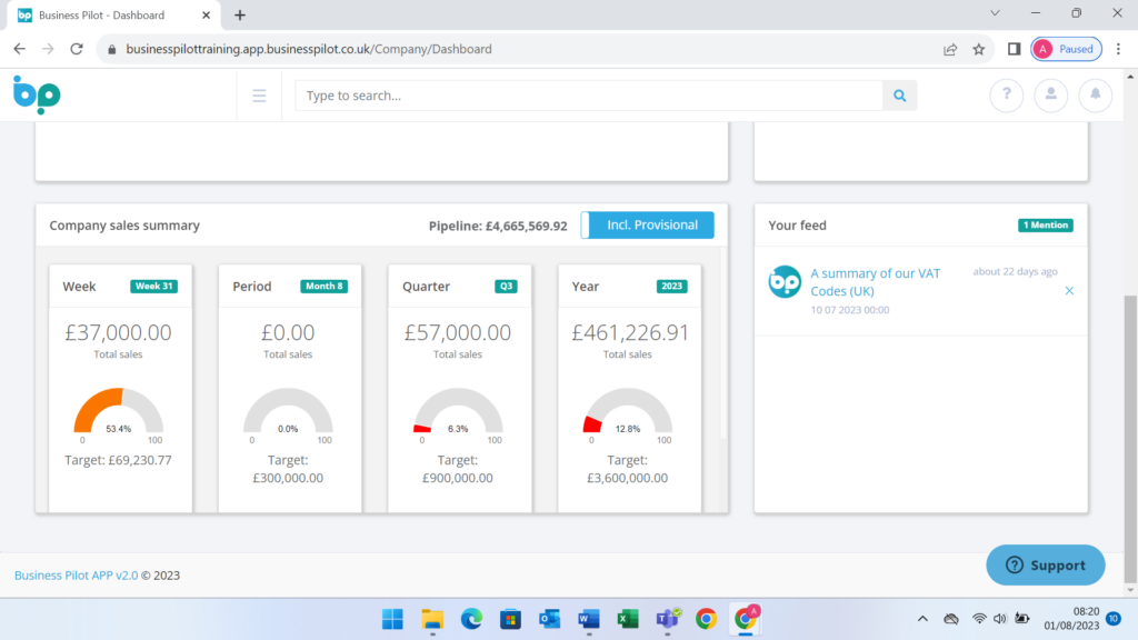 Management Dashboard & Exports - No1