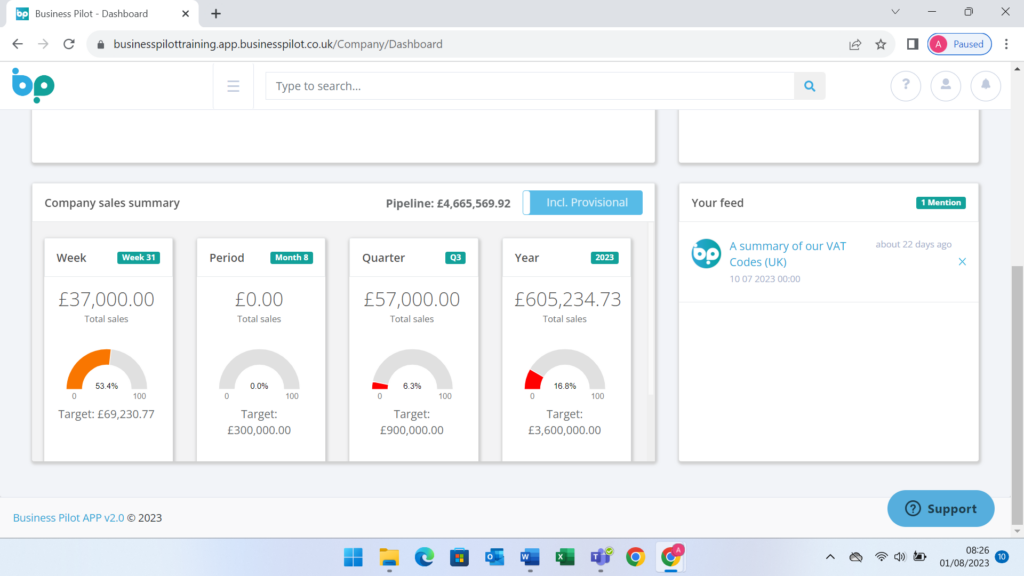 Management Dashboard & Exports - No4